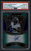 2020 Select Select Signatures Prizm Green J. K. Dobbins Rookie RC Auto /5 PSA 10