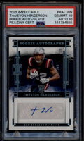2025 Panini Impeccable Rookie Autographs TreVeyon Henderson RC Auto 37/49 PSA 10