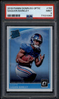 2018 Donruss Optic 156 Saquon Barkley RR Rated Rookie RC PSA 9 MINT