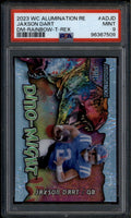 2023 Wild Card Alumination Dino-Might T-Rex Rainbow Jaxson Dart RC 43/50 PSA 9