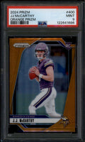 2024 Panini Prizm Prizms Orange Refractor 400 JJ McCarthy Rookie RC /249 PSA 9