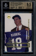 1998 Collector's Edge Promos NNO Peyton Manning Holding Jersey Rookie RC BGS 9.5