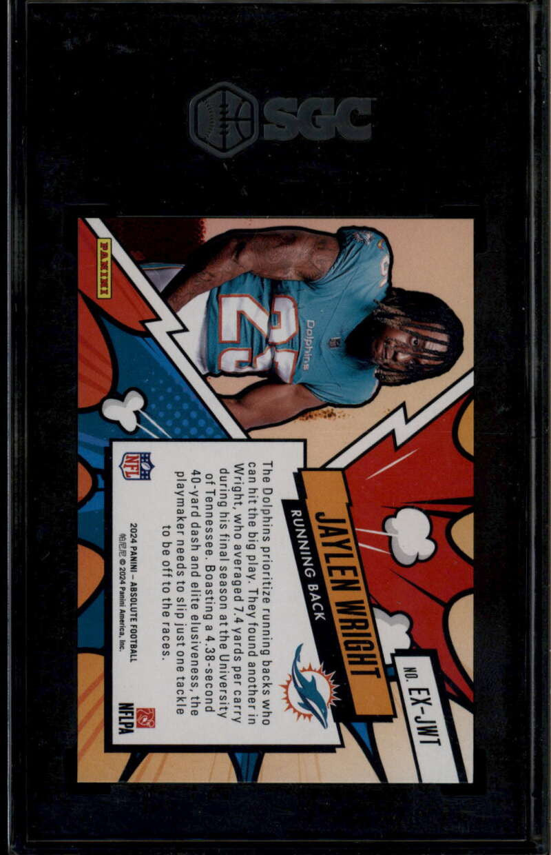 2024 Absolute Explosive 23 Jaylen Wright Rookie RC SGC 10 GM