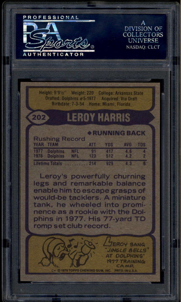 1979 Topps 202 Leroy Harris Rookie RC PSA 10 GEM MT