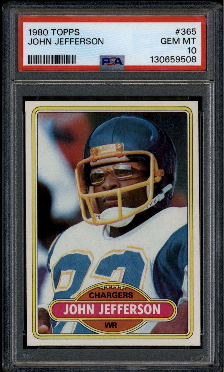 1980 Topps 365 John Jefferson PSA 10 GEM MT ID: 185884