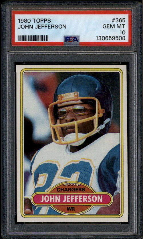 1980 Topps 365 John Jefferson PSA 10 GEM MT ID: 185884