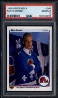 SOLD 185919 1990-91 Upper Deck 365 Mats Sundin Rookie RC PSA 10 GEM MT