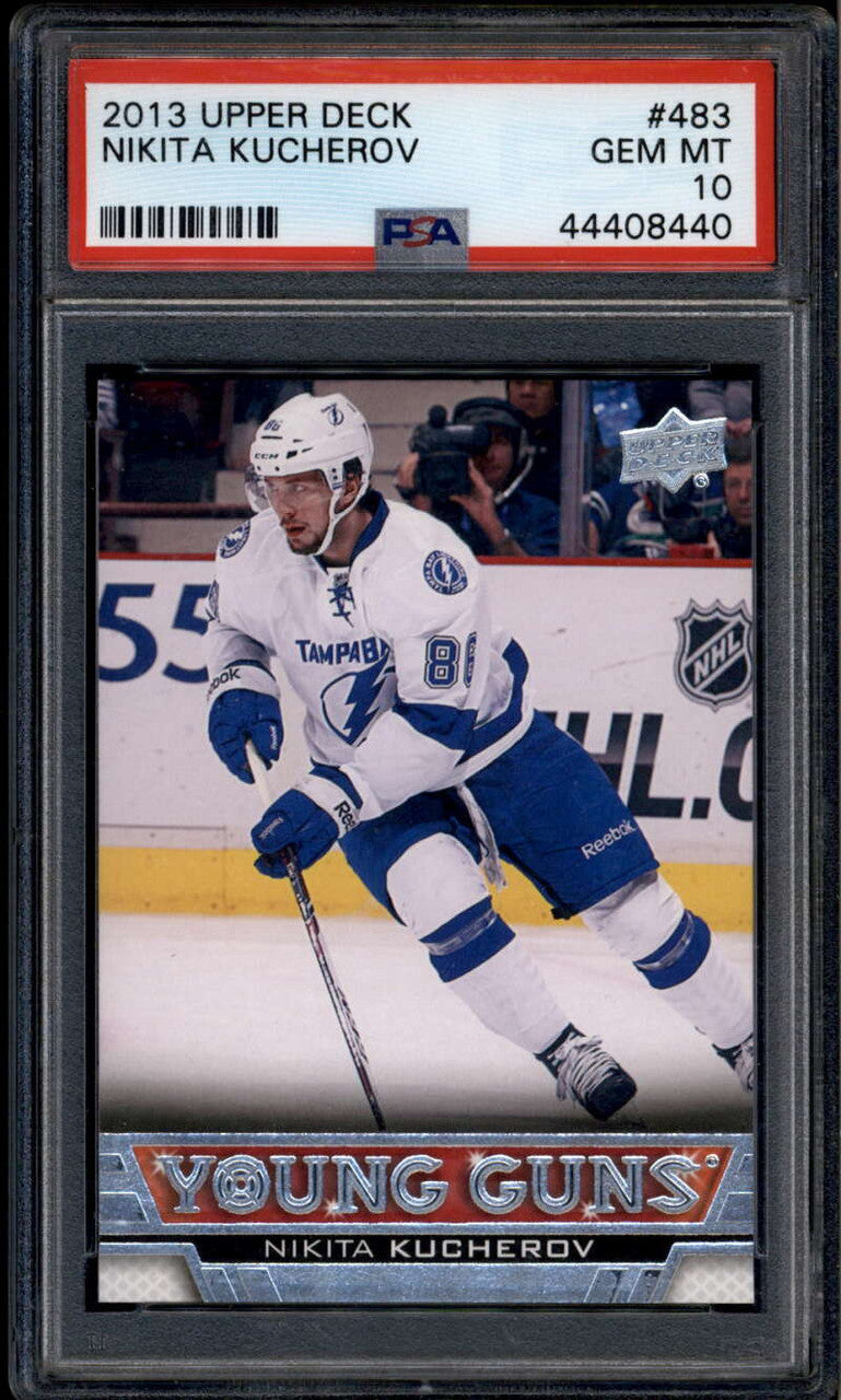 2013-14 Upper Deck 483 Nikita Kucherov Rookie RC YG Young Guns PSA 10 GEM MT