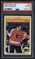 1982-83 O-Pee-Chee 249 Ron Flockhart Rookie RC PSA 10 GEM MT 137681178