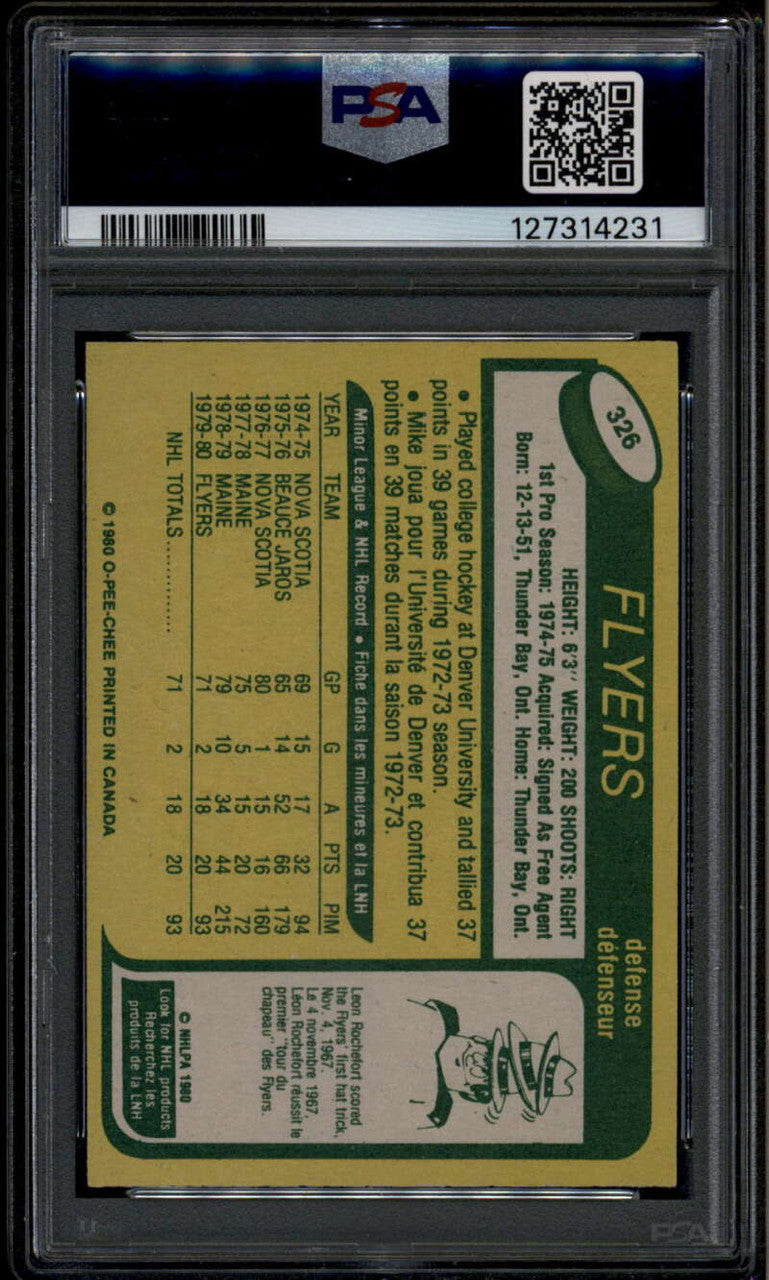 1980-81 O-Pee-Chee 325 Mike Busniuk Rookie RC PSA 10 GEM MT POP 9