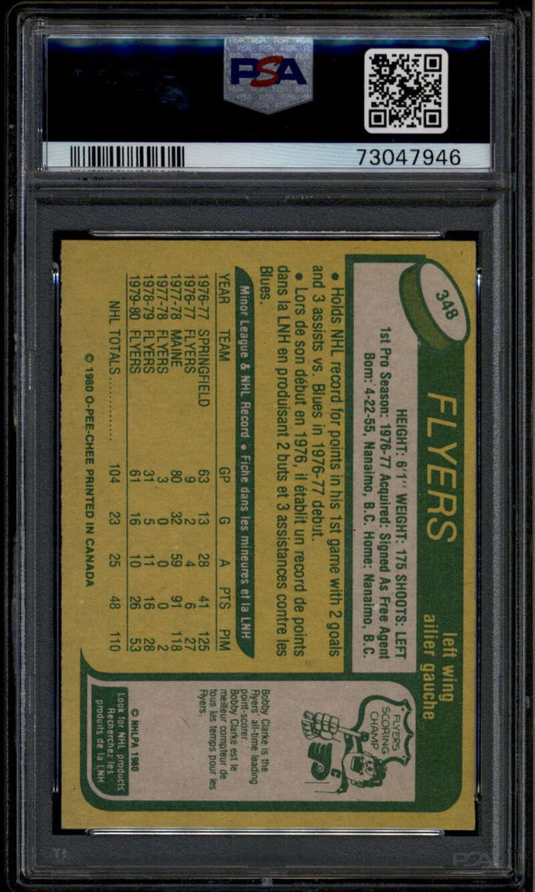 1980-81 O-Pee-Chee 348 Al Hill PSA 10 GEM MT POP 8