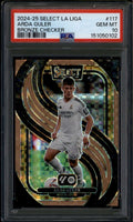 SOLD 185969 2024-25 Select La Liga Bronze Checker Refractor 117 Arda Guler 4/59 PSA 10 GEM