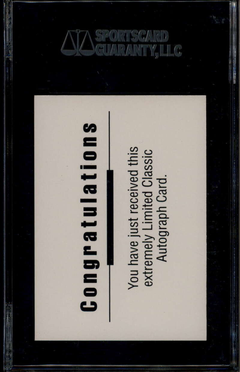1992 Classic World Class Athletes Pete Sampras Certified Autograph Auto SGC 84 7