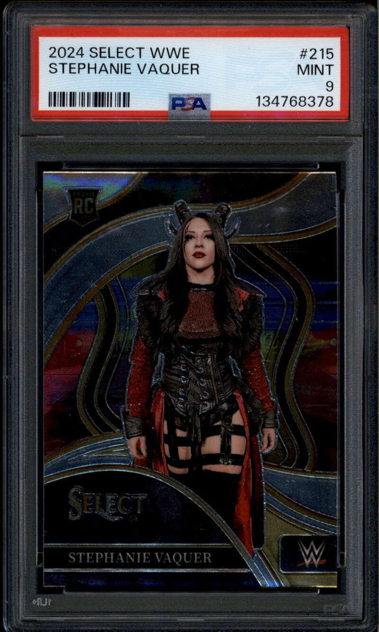 2024 Select WWE 215 stephanie Vaquer Rookie RC Ringside PSA 9 MINT