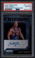 2022 Panini Prizm WWE Legendary Signatures LSKAN Kurt Angle Auto PSA 10 GEM MT