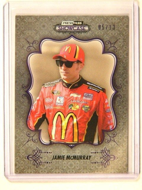 2013 Press Pass Showcase Purple Jamie Mcmurray #D05/13 #20