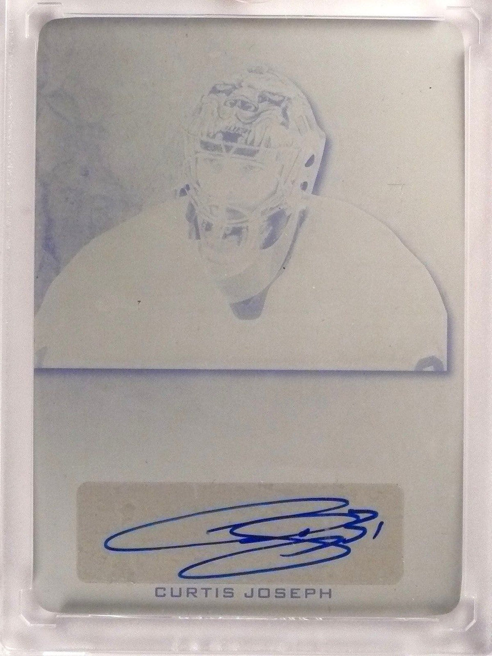 DELETE 271 2015-16 Leaf Ultimate Signatures Curtis Joseph autograph Plate #D 1/1