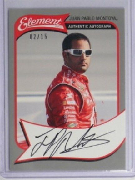 DELETE 287 2011 Press Pass Element Juan Pablo Montoya auto autograph #D02/15