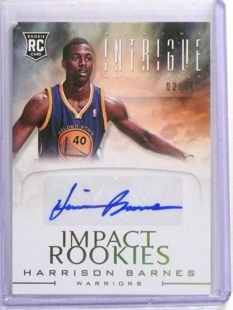 DELETE 499 12-13 Panini Intrigue Impact Rookies Harrison Barnes autograph auto rc #D2/10