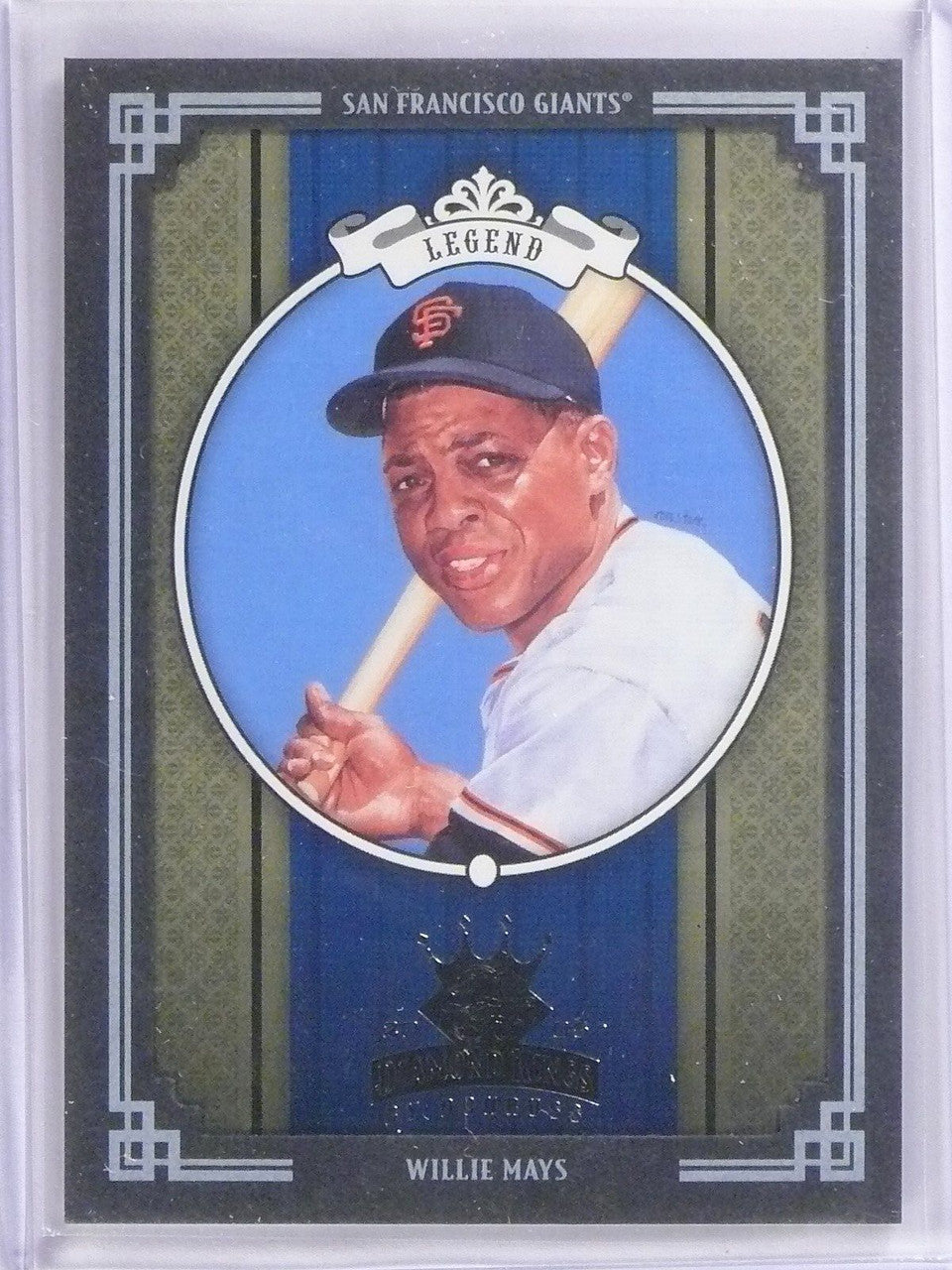 DELETE 497 2005 Donruss Diamond Kings Framed Black Willie Mays #D08/25 #450