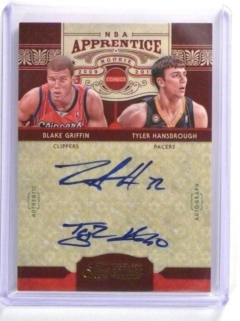 DELETE 509 09-10 Timeless Treasures Apprentice Blake Griffin & Hansbrough auto #d4/25
