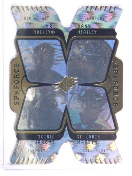 DELETE 665 07-08 SPX Force Quad Hologram Gordie Howe Heatley Iginla St. Louis #F4