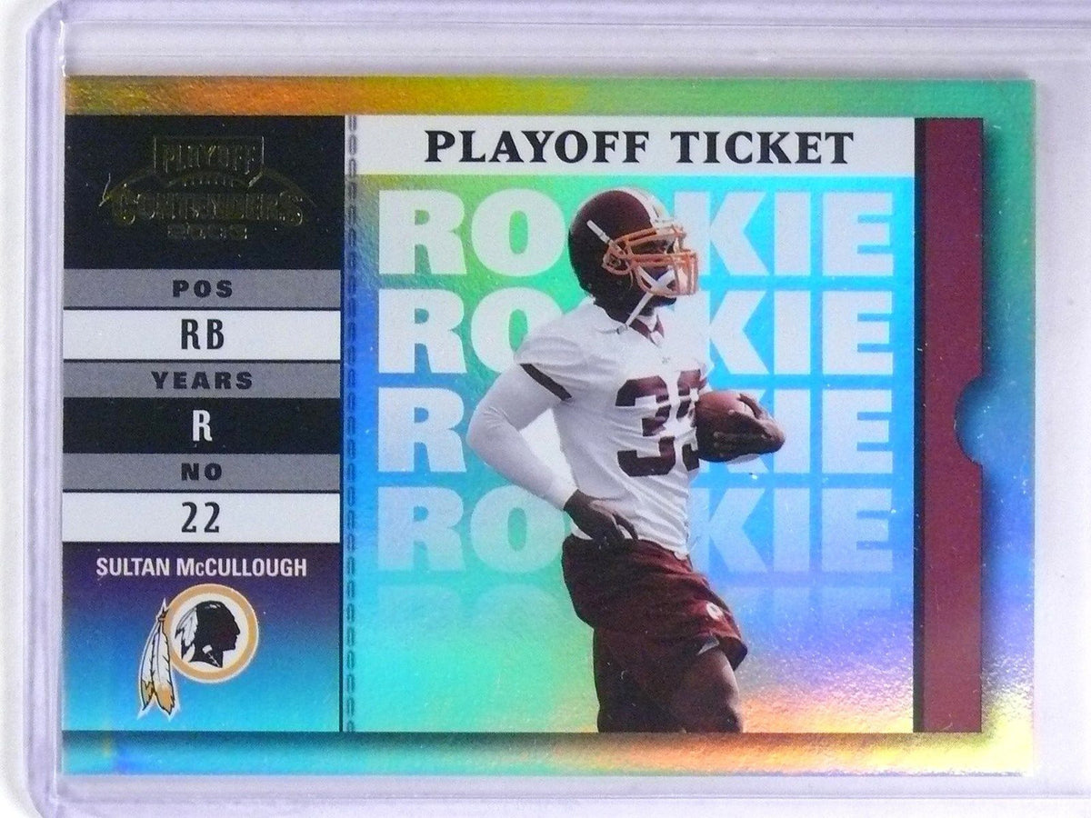 2003 Playoff Contenders Ticket Sultan McCullough Rookie RC #D08/30 #168