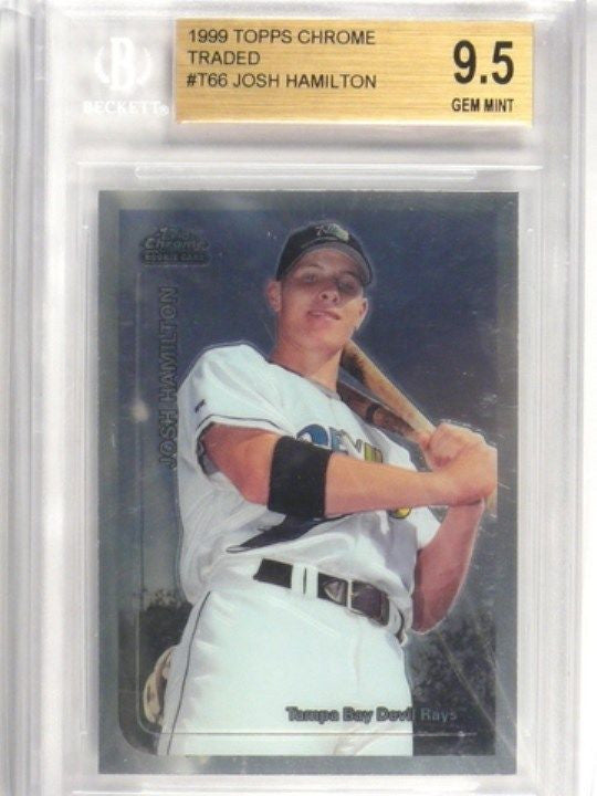 DELETE 901 1999 Topps Chrome Traded Josh Hamilton rc rookie #T66 BGS 9.5 GEM MINT