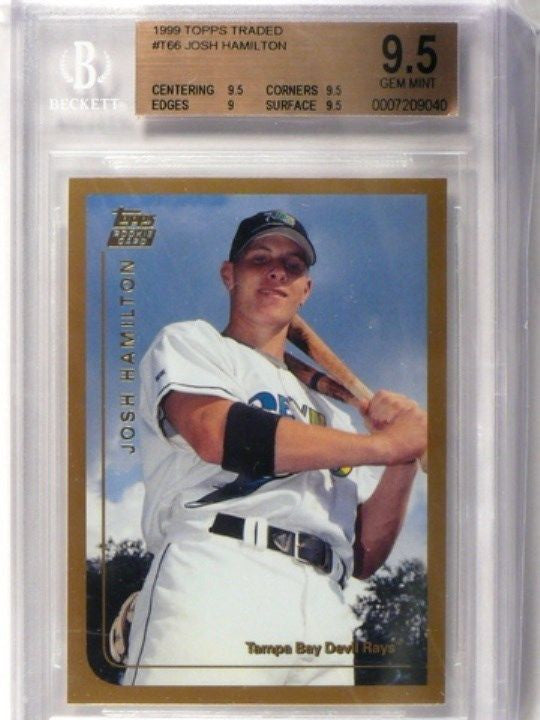 DELETE 905 1999 Topps Traded Josh Hamilton rc rookie #T66 BGS 9.5 GEM MINT