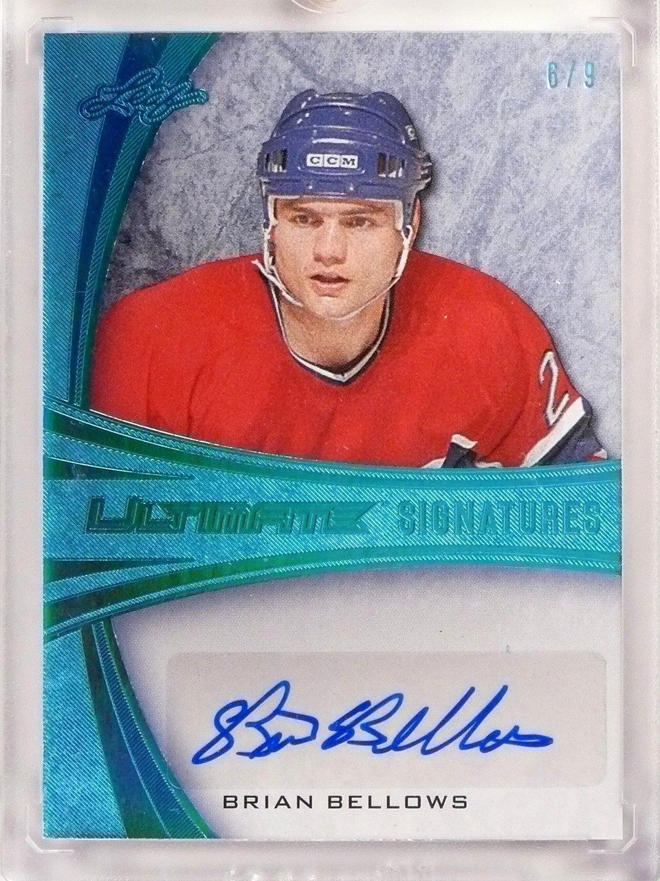DELETE 1303 2015-16 Leaf Ultimate Signatures Brian Bellows autograph auto #D6/9 #BB1