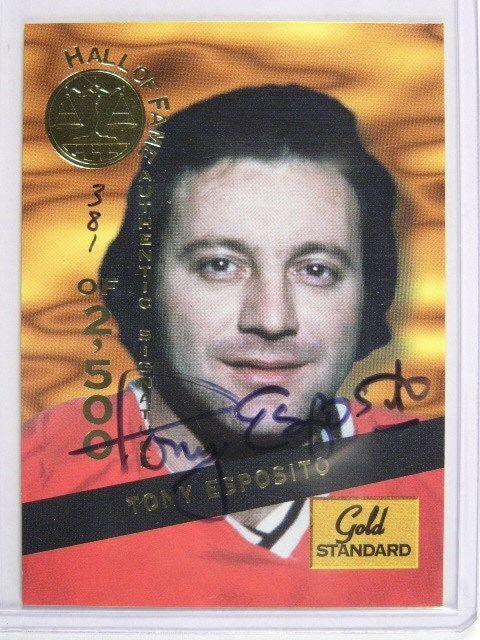 DELETE 1545 1994 Signature Rookies Gold Standard HOF Tony Esposito auto autograph /2500