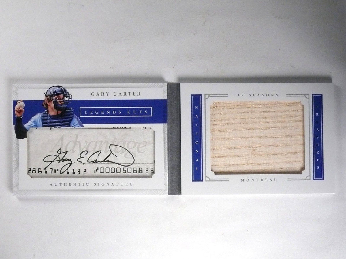 DELETE 1718 2016 National Treasures Gary Carter Bat Autograph Cut Autograph #D05/10