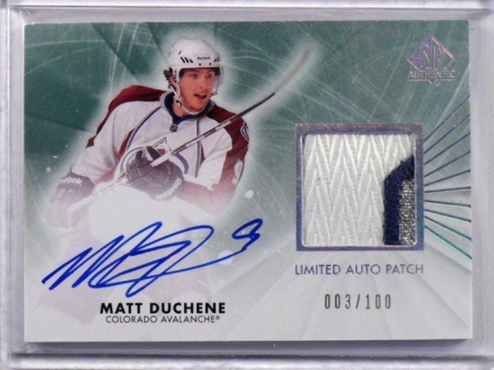 DELETE 1833 11-12 Sp Authentic Limited Matt Duchene auto autograph #D003/100 #14