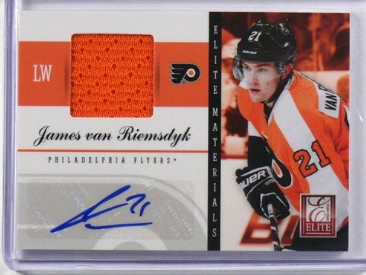 DELETE 1842 11-12 Donruss Elite Materials James Van Riemsdyk auto autograph jersey #D06/25