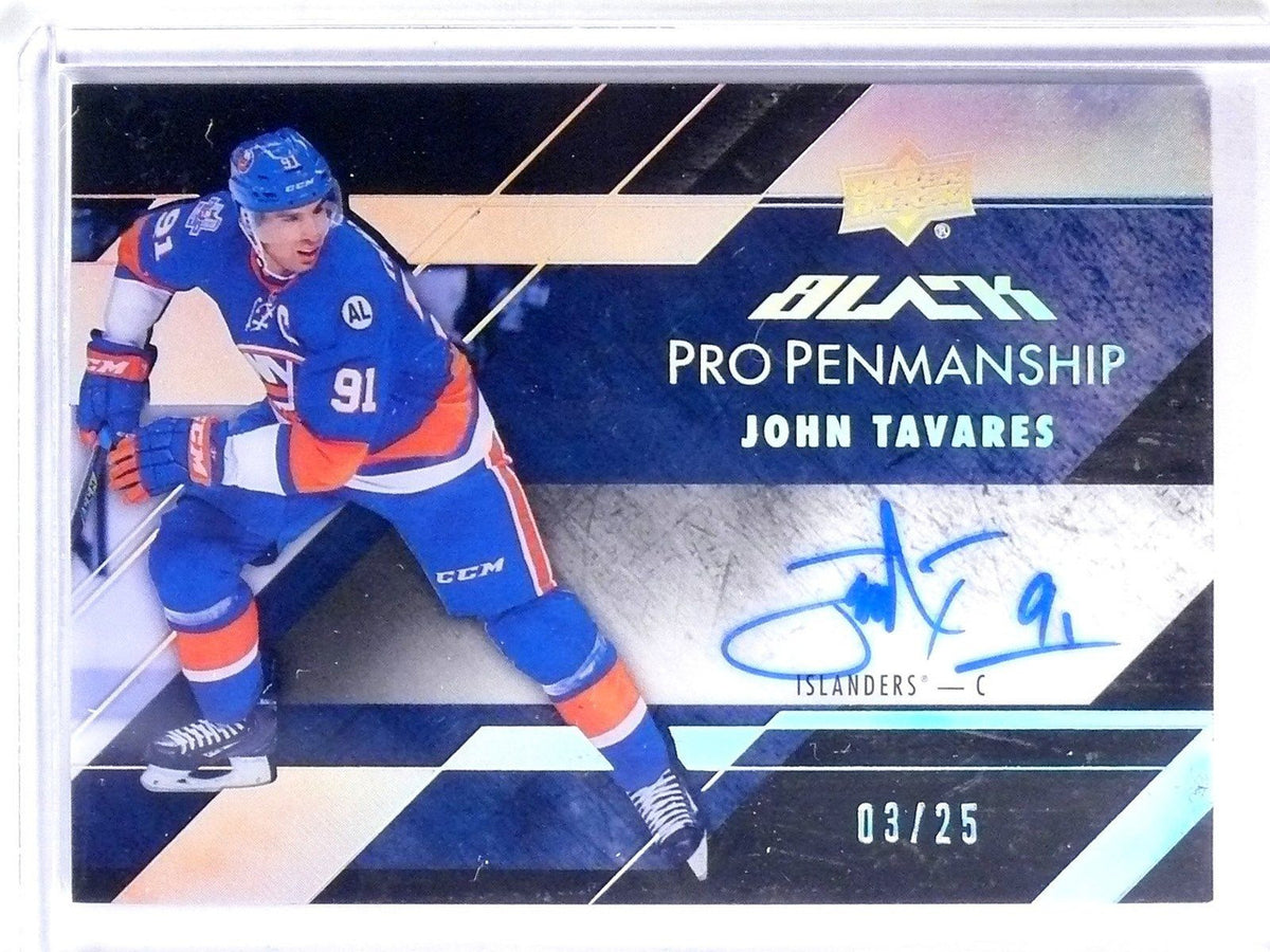 DELETE 2024 2015-16 Upper Deck UD Black Pro Penmanship John Tavares autograph #D03/25