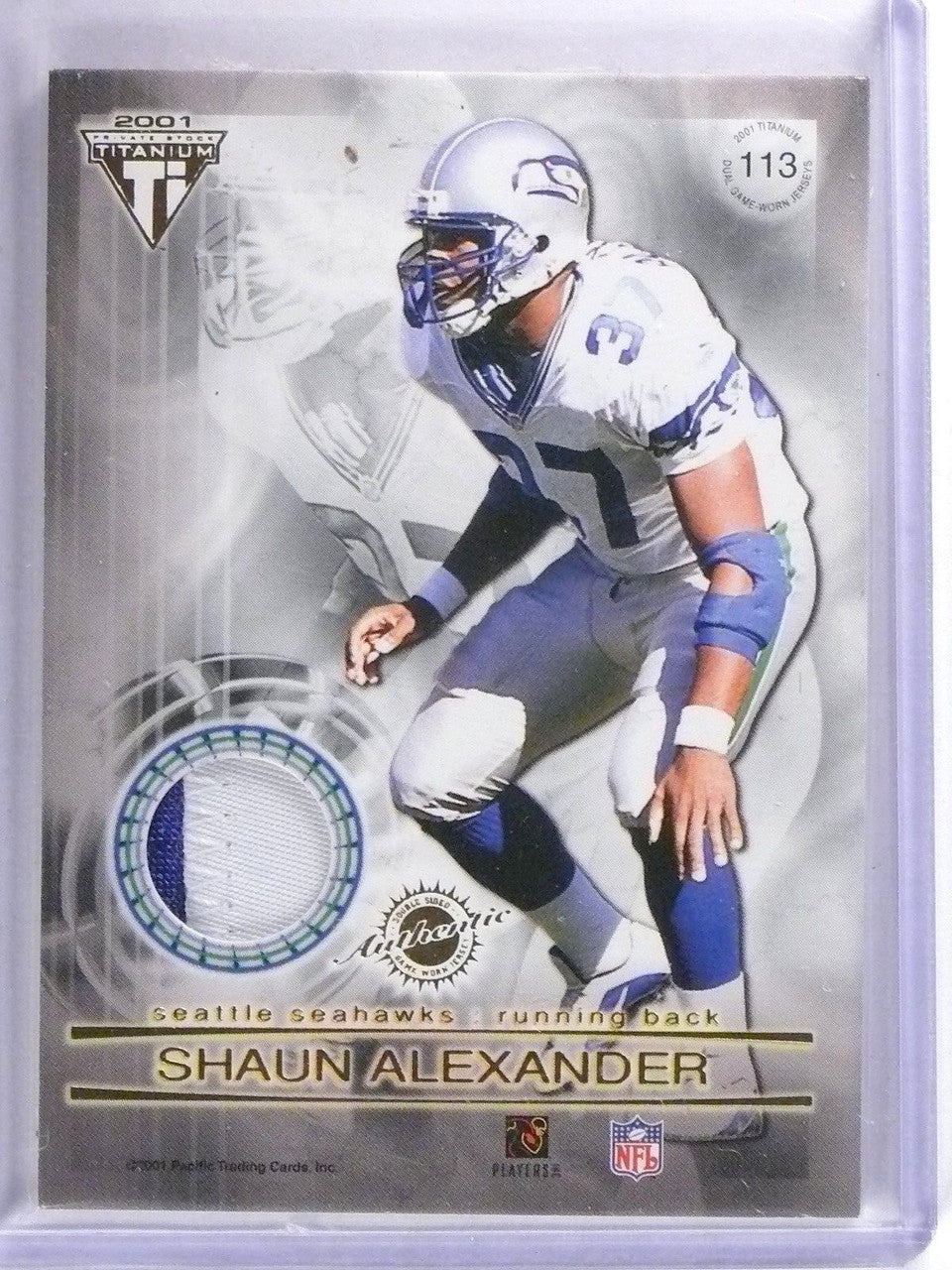 DELETE 2219 2001  Pacific Titanium Tyrone Wheatley Shaun Alexander Dual Patch #113