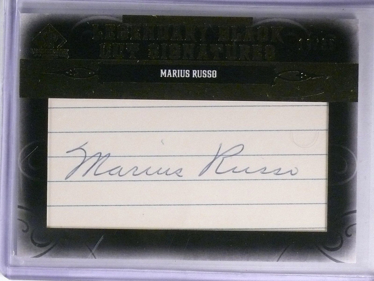 DELETE 2312 2011 Sp Legendary Cuts Black Marius Russo autograph auto #D19/35 #NY-MR