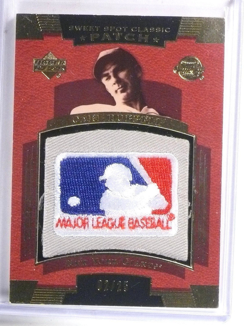 DELETE 2756 2004 UD Sweet Spot Classic Carl Hubbell MLB Logo Patch #D02/25 #SSPCH