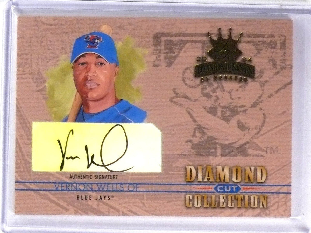 DELETE 2875 2004 Donruss Diamond Kings Diamond Cut Vernon Wells Autograph #D1/5 #DC10