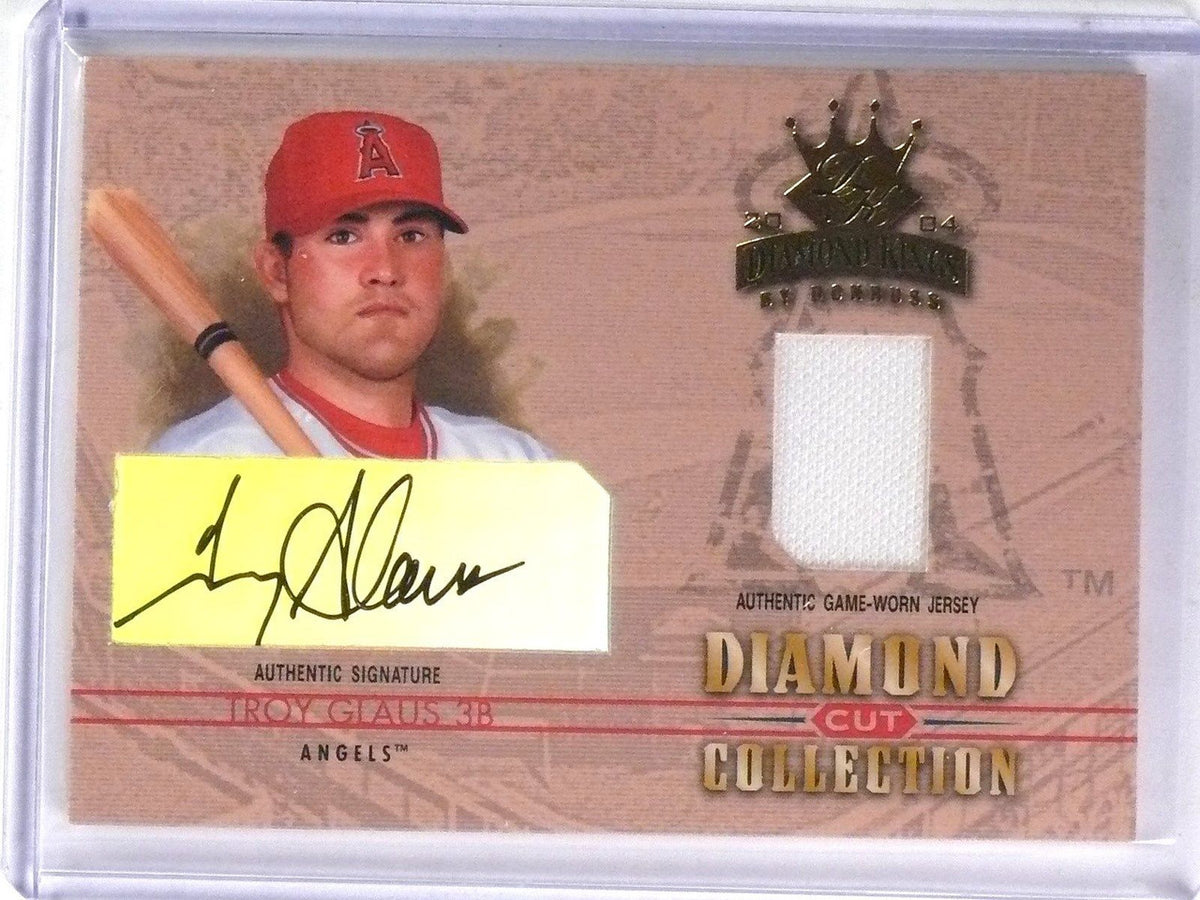 DELETE 2889 2004 Donruss Diamond Kings Diamond Cut Troy Glaus Jersey Autograph #D02/10