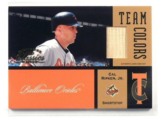 DELETE 3294 2004 Donruss Classics Team Colors Cal Ripken Jr. bat #D11/50 #tc-27
