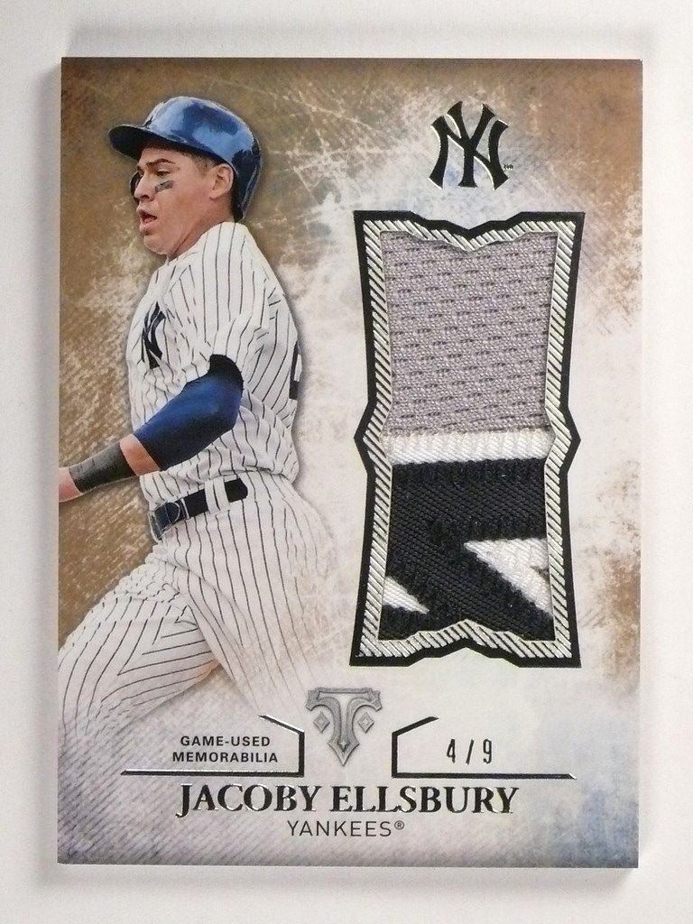 DELETE 3692 2015 Topps Triple Threads Jacoby Ellsbury jumbo 3clr patch #D4/9