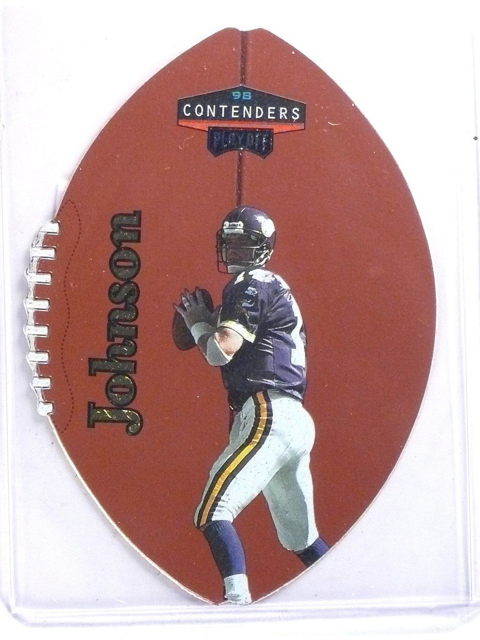 DELETE 3704 1998 Playoff Contenders Leather Gold Brad Johnson #D01/37 #51