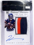 DELETE 4390 2015 National Treasures RPA Jeremy Langford autograph patch rc #D72/99