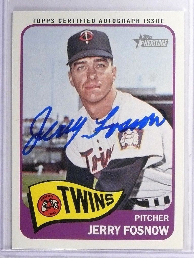 DELETE 4690 2014 Topps Heritage Real Ones Jerry Fosnow autograph auto #ROA-JF