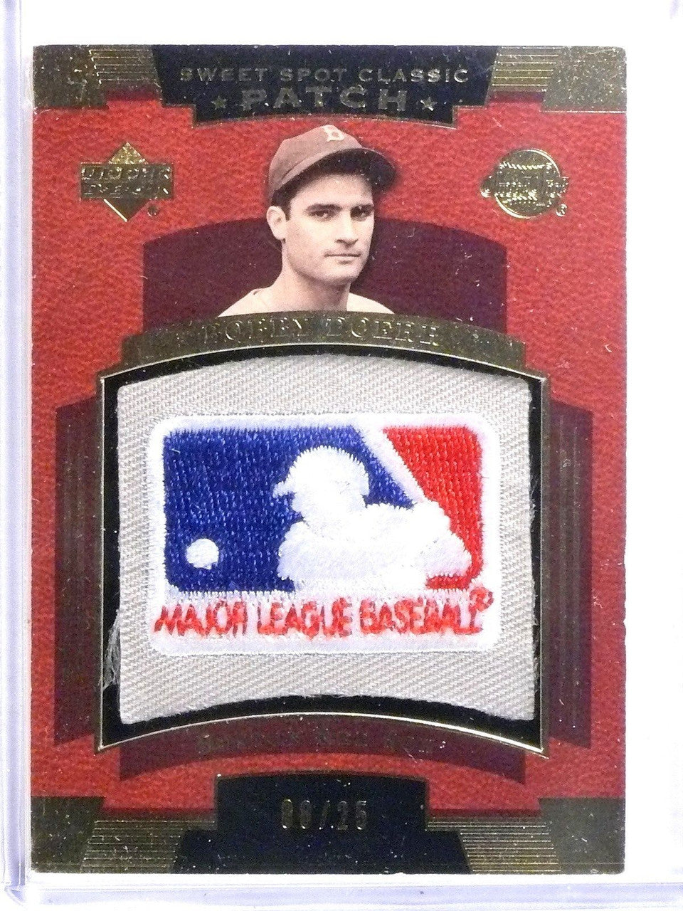 DELETE 4707 2004 UD Sweet Spot Classics Bobby Doerr MLB Logo Patch #D08/25 #SSPDO