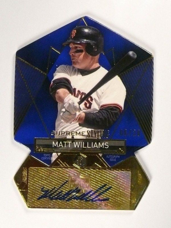 DELETE 4840 2014 Topps Supreme Styling Blue Matt Williams autograph auto #D06/20 