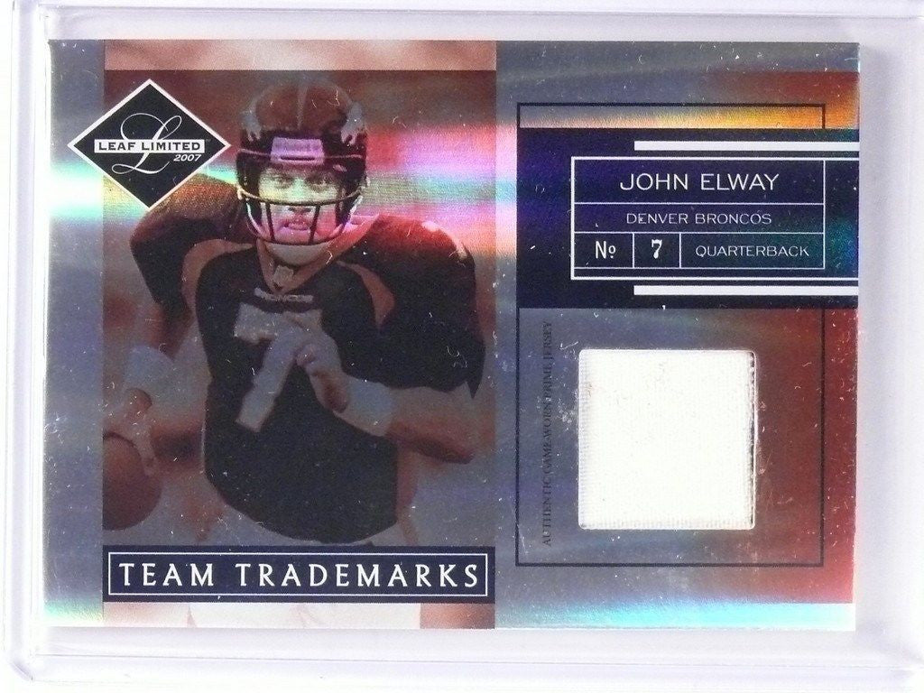 DELETE 5860 2007 Leaf Limited Team Trademarks John Elway prime patch #D22/50 #TT-1