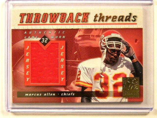 DELETE 5925 2000 Donruss Elite Throwback Threads Marcus Allen Jersey #D93/100 #TT-21