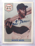 DELETE 6120 1992 Front Row Monte Irvin auto autograph
